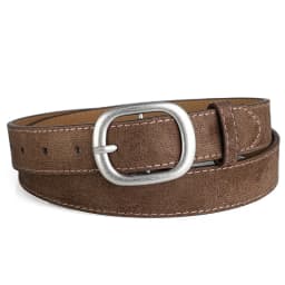 Ladies' belt, imitation suede-like surface, vintage style, aged look, high-end feel, silver alloy buckle, versatile, jeans belt