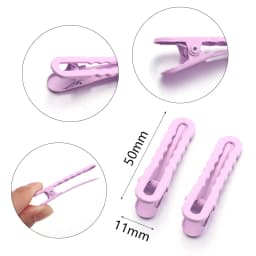 30pcs 5cm Candy Color Hair Clips Metal Hollow Wave Hairpin For Women Girls DIY Bangs Side Clip Makeup Hair Styling Accessories