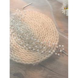 1pc Simple Faux Pearl Hair Accessory: Convertible Band/Clip Headband for Bridal & Versatile Styling