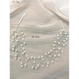1pc Simple Faux Pearl Hair Accessory: Convertible Band/Clip Headband for Bridal & Versatile Styling