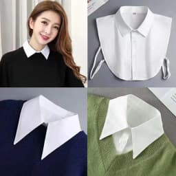 Multi Colors Classic Faux False Collar Half Shirts Detachable DK JK Collar Blouse Half Shirts Detachable Fakes Collar For Women