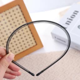 Fashion Cross Wave Shape Headband Spring Shape Simple Thin Metal Hair Hoop Elastic Double Layer Men Hair Bands Children