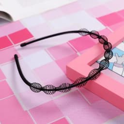 Fashion Cross Wave Shape Headband Spring Shape Simple Thin Metal Hair Hoop Elastic Double Layer Men Hair Bands Children