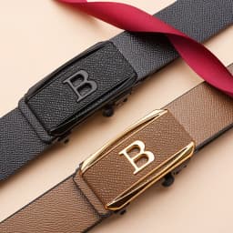 New Fashion Men's Crocodile Pattern Automatic Buckle Belt With Casual Pants Business Belt High-quality Men's Belt Accessories