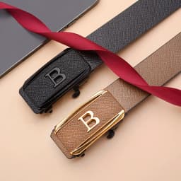 New Fashion Men's Crocodile Pattern Automatic Buckle Belt With Casual Pants Business Belt High-quality Men's Belt Accessories