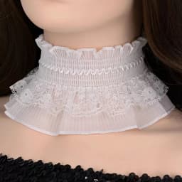 Lace false collar children's shirt collar decoration ruffled neck scarf stand-up false collar to cover scarred neck