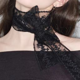 1Pc Sweet Flower Lace Neck Strap Dressing Decoration Korean Style Hair Band Neckerchief Transparent Long Ribbon Head Scarf
