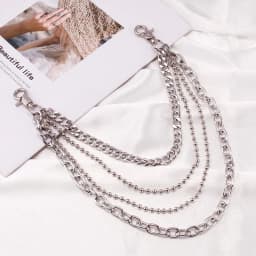 European American Punk Style Fashion Metal Waist Chain Personalized Trendy Multi-layer Chain for Jeans