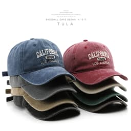 Fashion Casual Baseball Cap for Women Men Cotton Soft Top Hats Unisex Los Angeles Embroidery Snapback Hat Hiking Sunscreen Caps