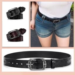 Fashion Y2K Alloy Pin Buckle Carved Waist Belt Harajuku Y2K Punk Waistband Chic Vintage Jeans Belts For Women