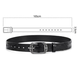 Fashion Y2K Alloy Pin Buckle Carved Waist Belt Harajuku Y2K Punk Waistband Chic Vintage Jeans Belts For Women