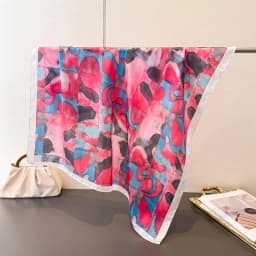 Luxury Printing Silk Square Scarf Women Neck Hair Tie Band Beach Hijab Kerchief Head Headbands Bandana Female Foulard 70cm