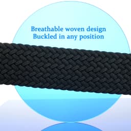 Plus Size to 67inch / 170cm Braided Golf Belt Reversible Belt Stretch Woven Web Belt