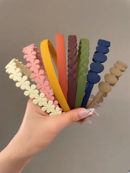 8 pieces women's headband Wavy band teeth Headband clip Women's hair clip pressure hair buckle usually daily use