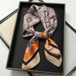 Luxury Spring Silk Scarf Women Brand Square Satin Bandana Paisley Neckerchief Wrap Soft Shawl Hijab Foulard Headband 2026