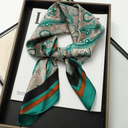 Luxury Spring Silk Scarf Women Brand Square Satin Bandana Paisley Neckerchief Wrap Soft Shawl Hijab Foulard Headband 2026