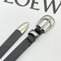 2026 Retro High-end Black y2k belt Ins Men's and Women's Versatile Metal Vintage Silver Buckle bb belt Fashion Trend Accessories