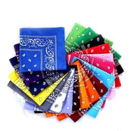 Unisex Men Women Bandana Hairband Cowboy Mens Biker Sports Headwear Wrist Hairwrap Single Sided Head Wrap Scarf Paisley