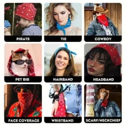 Unisex Men Women Bandana Hairband Cowboy Mens Biker Sports Headwear Wrist Hairwrap Single Sided Head Wrap Scarf Paisley