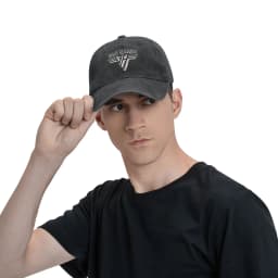 Van Halen 5150 Logo Denim Fabric Cap Casual Baseball Caps Adjustable Hat Summer Unisex Baseball Hats