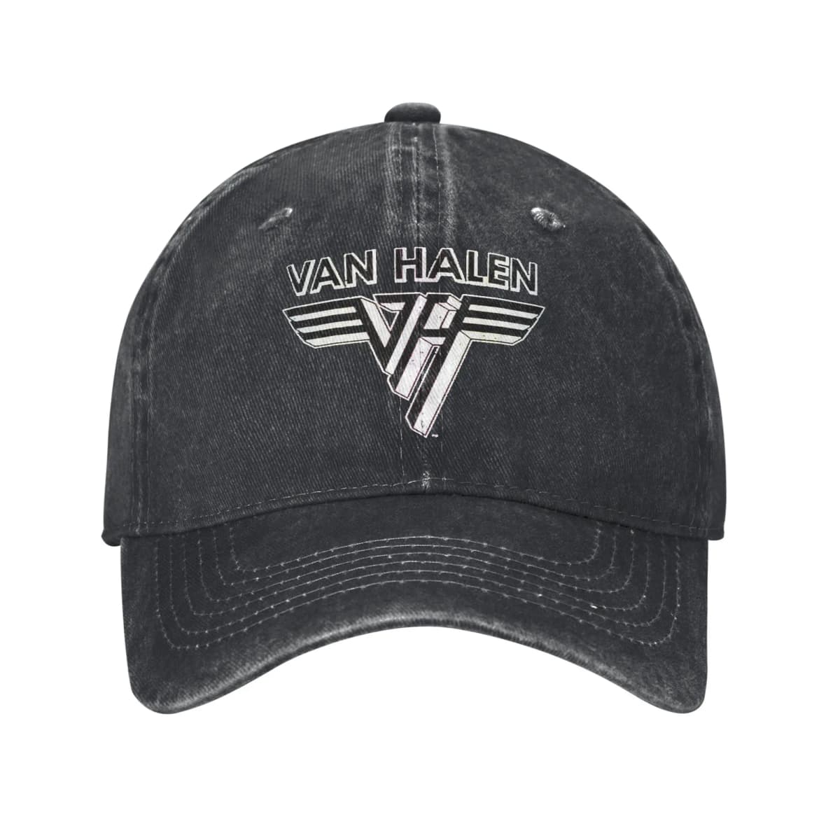 Van Halen 5150 Logo Denim Fabric Cap Casual Baseball Caps Adjustable Hat Summer Unisex Baseball Hats