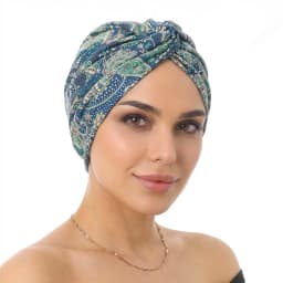 New Women Cashew flower Printed Cross Twist Turban Cap Bonnet Headband African Head Wraps  Ready To Wear HIjabs Chemo Cap
