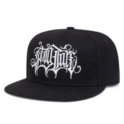 2026 New Fashionable Creative Flat Edge Hat Gothic Double Swallow Embroidered HipHop Hat Outdoor Daily Sunshade Hat Baseball Hat
