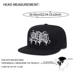 2026 New Fashionable Creative Flat Edge Hat Gothic Double Swallow Embroidered HipHop Hat Outdoor Daily Sunshade Hat Baseball Hat