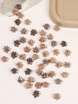 50Pcs Colorful Mini Flower Hair Claw Clips for Girl Cute Hair Styling Accessories Holiday Gift Decorative Bun Clamp Tiny Hair