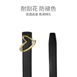 Women's Leather Belt with Smooth Heart Buckle, Minimalist and Premium Style, Suitable for Jeans, Suits, and Dresses
