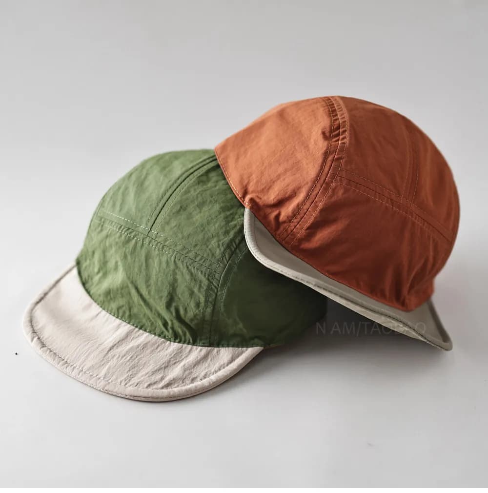 1pc Fashion Color Block Reversible Baseball Cap Men Women Summer Thin Quick Dry Sun Hat Breathable Casual Sun Camping Runing Cap