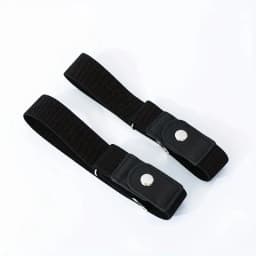 2pcs/set No Buckle Elastic Belt For Stretch Belt For Pants Jeans Casual Buckle Free Adjustable Invisible Belt