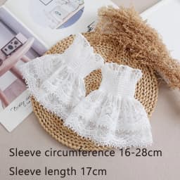Ladies Lace Fake Cuffs for Womens Shirt Detachable Fake Sleeves Bridal Gowns Cuff Wedding Halloween Clothing Accessories