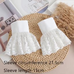 Ladies Lace Fake Cuffs for Womens Shirt Detachable Fake Sleeves Bridal Gowns Cuff Wedding Halloween Clothing Accessories