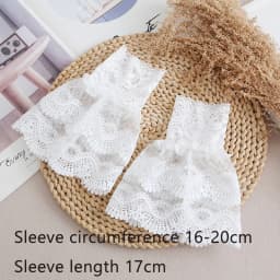 Ladies Lace Fake Cuffs for Womens Shirt Detachable Fake Sleeves Bridal Gowns Cuff Wedding Halloween Clothing Accessories