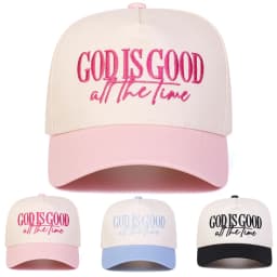 Unisex GOD IS GOOD ALL THE TIME Embroidery Baseball Caps Spring Autumn Outdoor Adjustable Casual Hats Sunscreen Hat Sports Cap