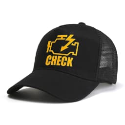 Mechanic Auto Repair Check Engine Light baseball cap Funny Birthday Gift For Men Father Husband Daddy caps mesh trucker hats