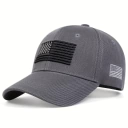 Unisex American Flag Embroidery Baseball Caps Outdoor Adjustable Spring and Autumn Casual Sunscreen Hat