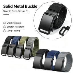 Men's Belt Outdoor Hunting Tactics Belt Multi Functional Buckle Nylon Belt High Quality Marine Corps Canvas Belt Sports Training
