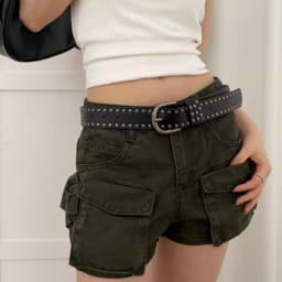 Ladies' Retro Rivet Belt, with an American Style Design Resembling a Belt, Paired with Skirts and Jeans for Decoration