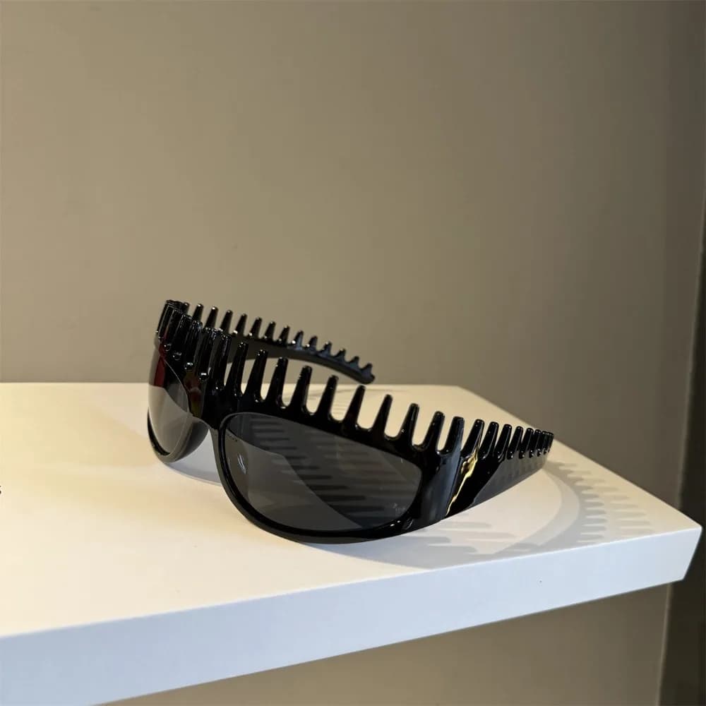 Comb Shaped Sunglasses Headband Sunscreen Sunshade Summer Sunglasses Hairband Leopard Print Women Hair Hoop