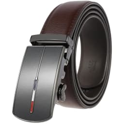 Men's Cowskin Leather Automatic Buckle Belt - Luxury Designer Fashion 3.5cm Width Classic Waistband for Daily & Business Wear