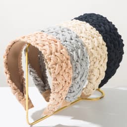 Korean Fashion Braided Wide Hairband Sweet Woven Braid Headband Face Slimming Hair Hoop Elegant Hair Accessories