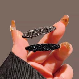 Mini Shiny Rhinestone Hair Clips for Women Bangs Side Clips Bling Crystal Duckbill Barrettes Fashion Hair Accessories Daily Wear