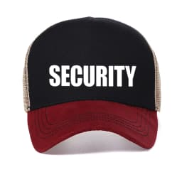 new SECURITY letter Print baseball cap men women universal wild casual hats spring autumn Mesh breathable sun caps trucker hat