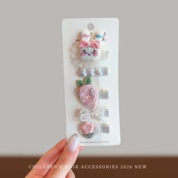 Cute Bunny Rabbit Hair Clips For Baby Girls Sweet Bow Flower Hairpins Toddler Kids Hair Barrettes No Hurt Hair Accessories 2026