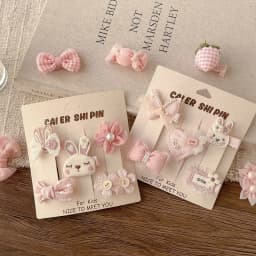 Cute Bunny Rabbit Hair Clips For Baby Girls Sweet Bow Flower Hairpins Toddler Kids Hair Barrettes No Hurt Hair Accessories 2026