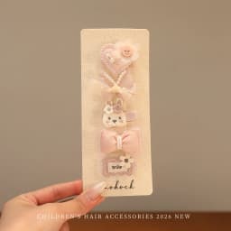 Cute Bunny Rabbit Hair Clips For Baby Girls Sweet Bow Flower Hairpins Toddler Kids Hair Barrettes No Hurt Hair Accessories 2026