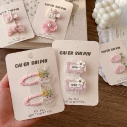 Cute Bunny Rabbit Hair Clips For Baby Girls Sweet Bow Flower Hairpins Toddler Kids Hair Barrettes No Hurt Hair Accessories 2026