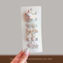 Cute Bunny Rabbit Hair Clips For Baby Girls Sweet Bow Flower Hairpins Toddler Kids Hair Barrettes No Hurt Hair Accessories 2026